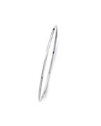 14K White Gold 1.5mm Light Plain Bangle (GL-0208)