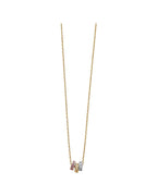 14K Tri-Color Gold 3C Light Hanging Necklace (NK-0072)