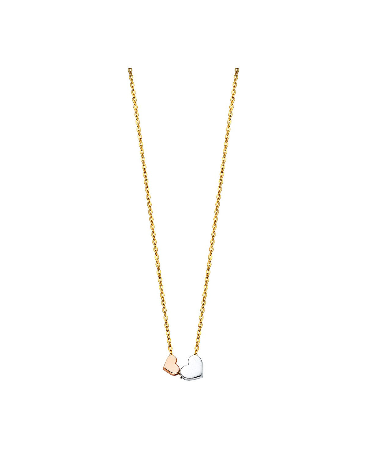 14K Tri-Color Gold 3C Necklace (NK-0097)