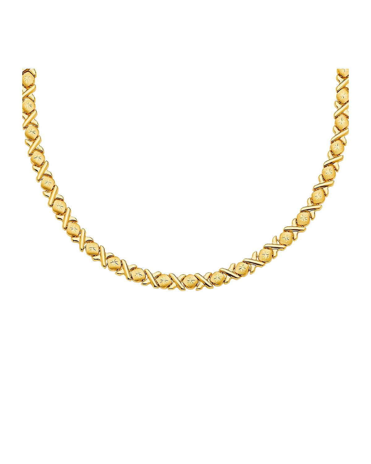14K Yellow Gold Stampato Necklace (NK-0290)
