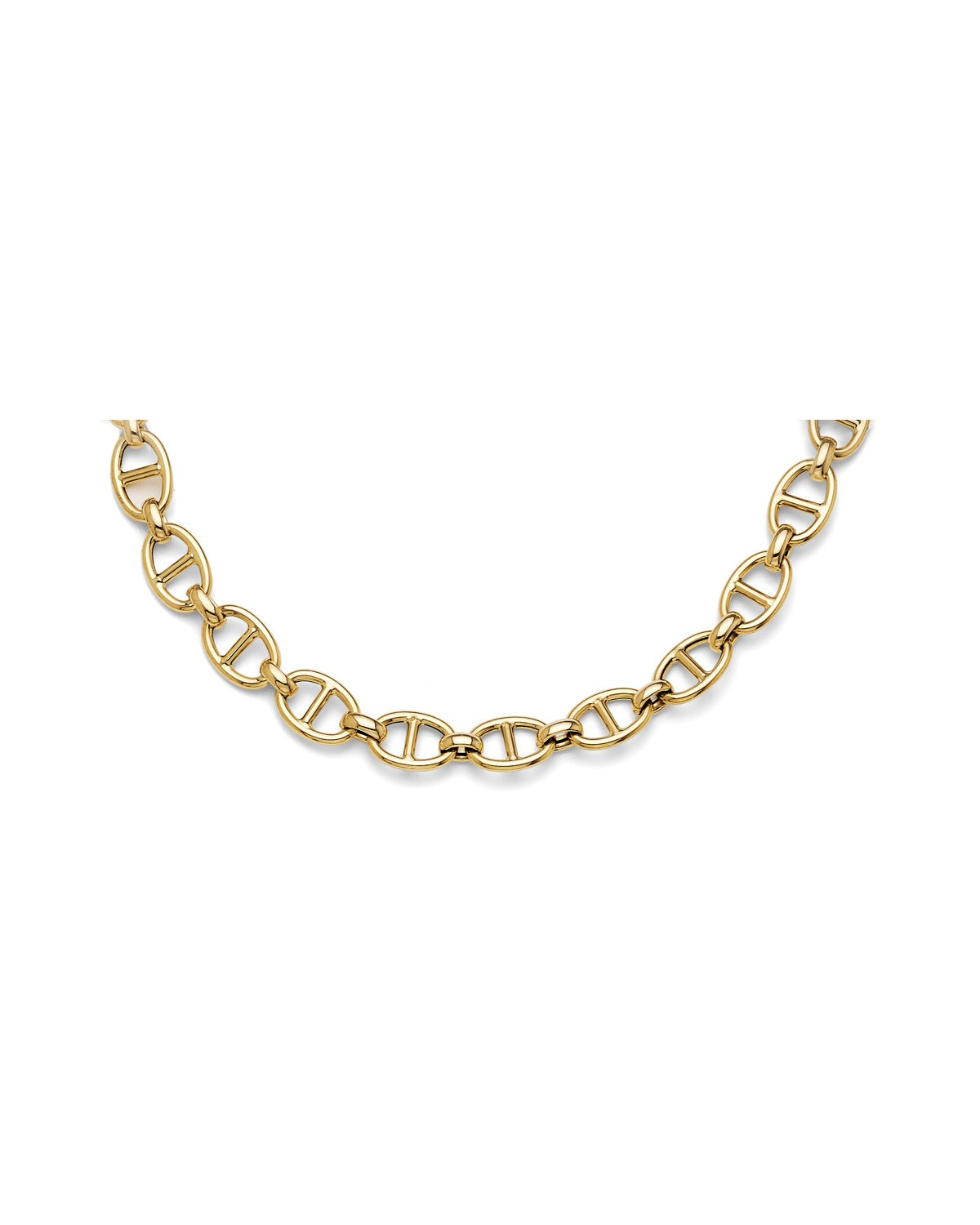 14K Yellow Gold Hollow Fancy Mariner Necklace (NK-0416)