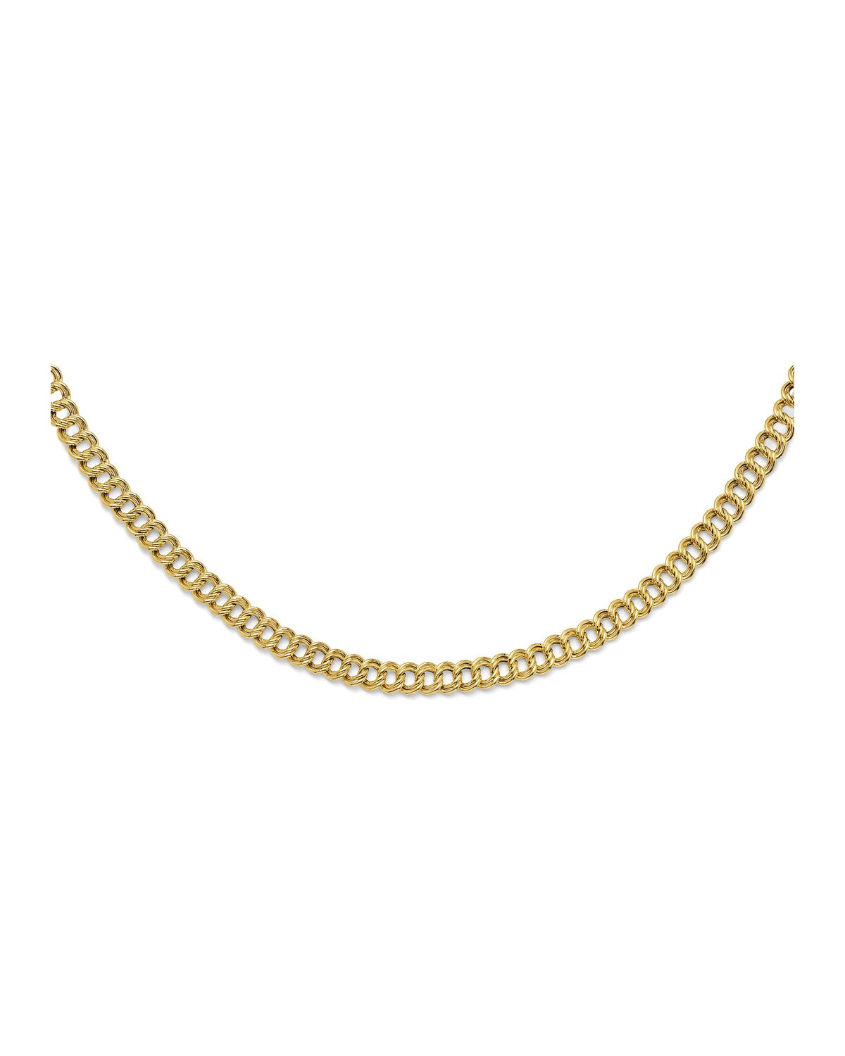 14K Yellow Gold Hollow Charm Necklace (NK-0421)