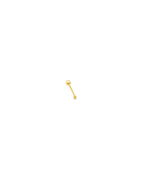 14K Yellow Gold Round Nose Studs (NS-0011 (14KT))