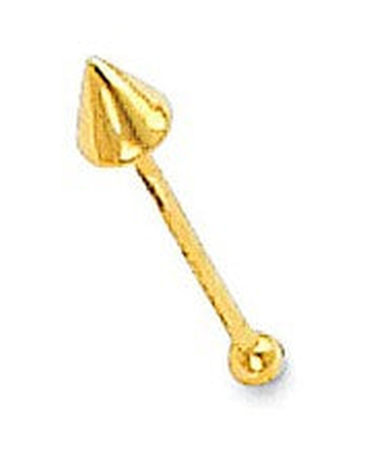 14K Yellow Gold Cone Nose Studs (NS-0012 (14KT))