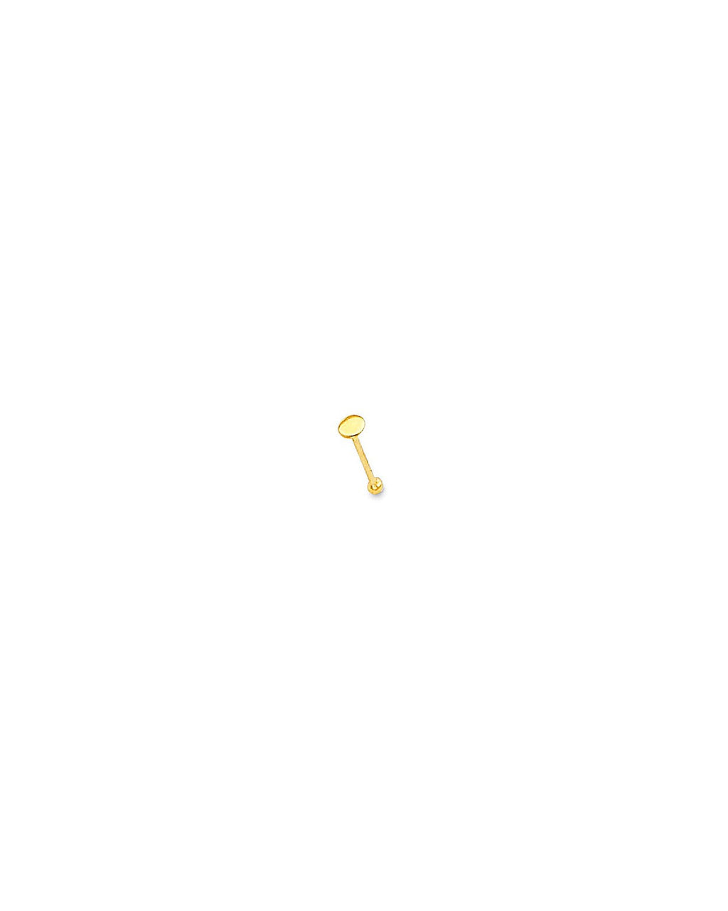 14K Yellow Gold Circle Nose Studs (NS-0013 (14KT))