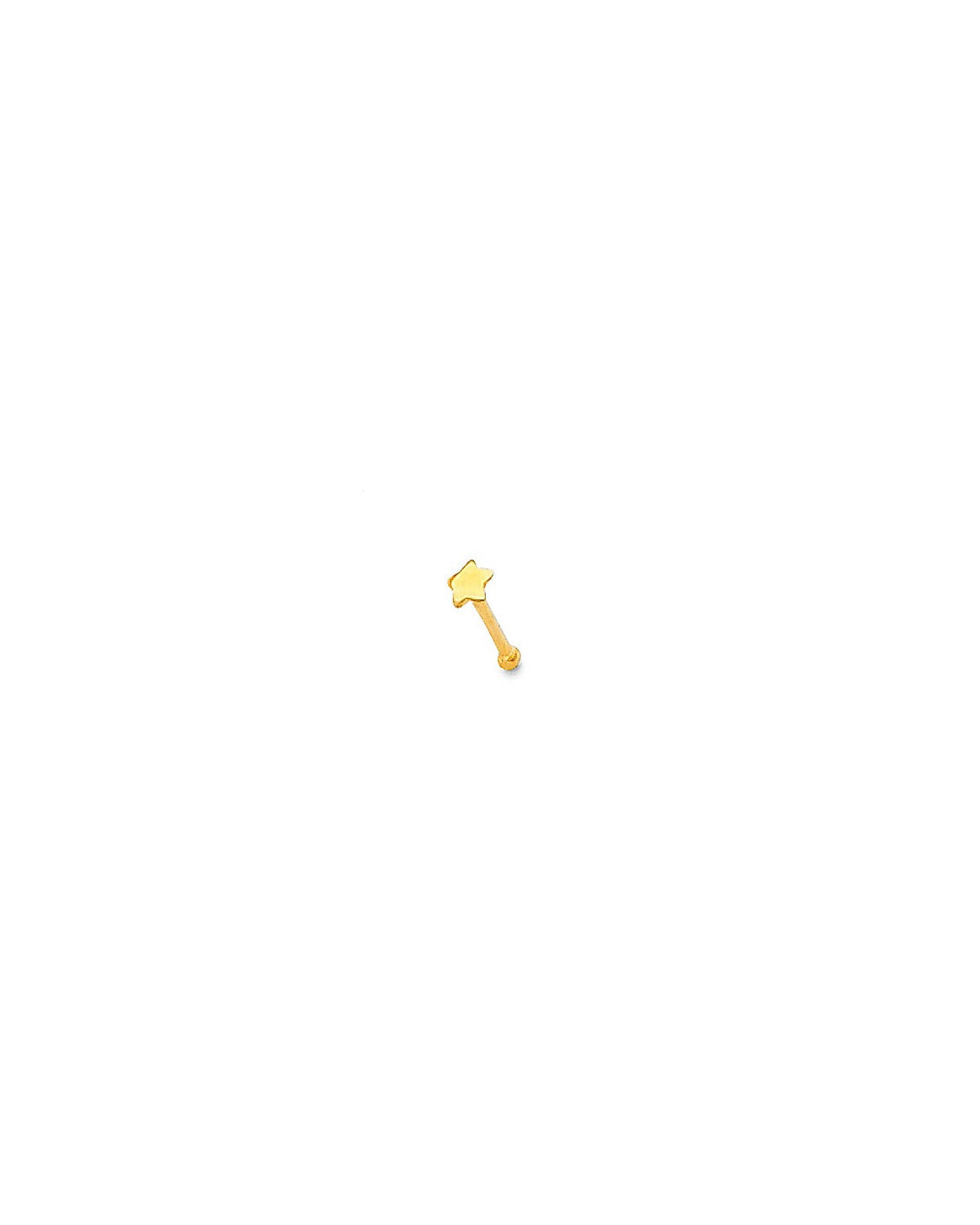 14K Yellow Gold STAR Nose Studs (NS-0015 (14KT))