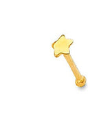 14K Yellow Gold STAR Nose Studs (NS-0015 (14KT))