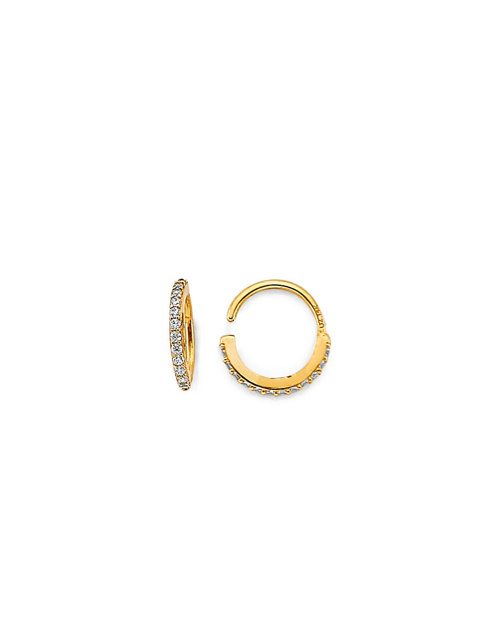 14K Yellow Gold CZ Nose Jewelry (NS-0022)