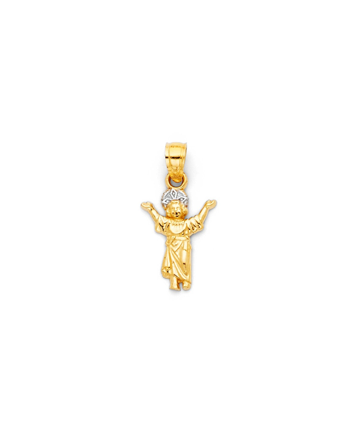 14K Two-Tone Gold 2T Religious Pendant (PT-0089)