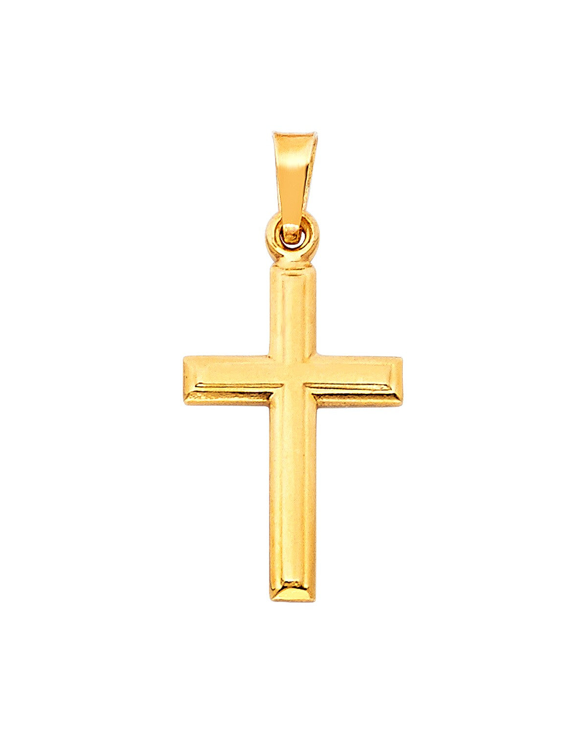 14K Yellow Gold Latin Cross Pendant (PT-0126)