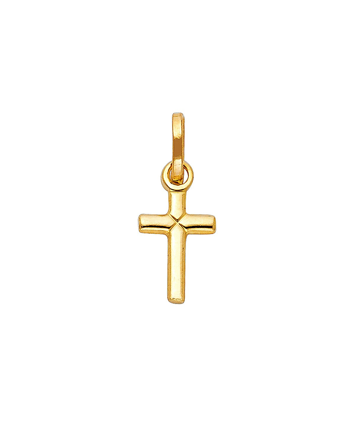 14K Yellow Gold Solid Latin Cross (8X20mm) (PT-0142)