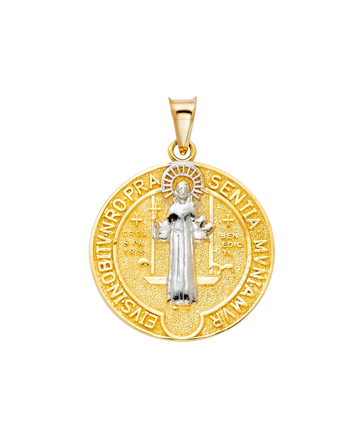 14K Two-Tone Gold 2T Religious Pendant (PT-0754)