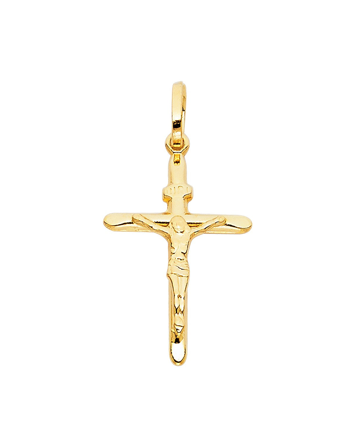 14K Yellow Gold Crucufix Pendant (PT-0856)