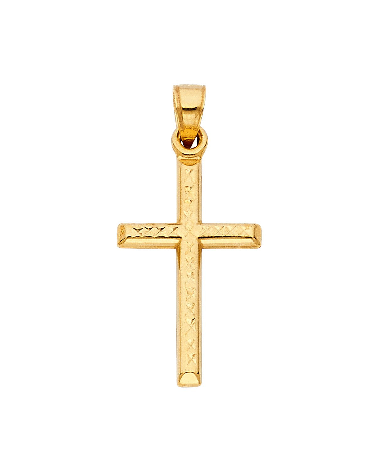 14K Yellow Gold Cross Pendant (PT-0879)