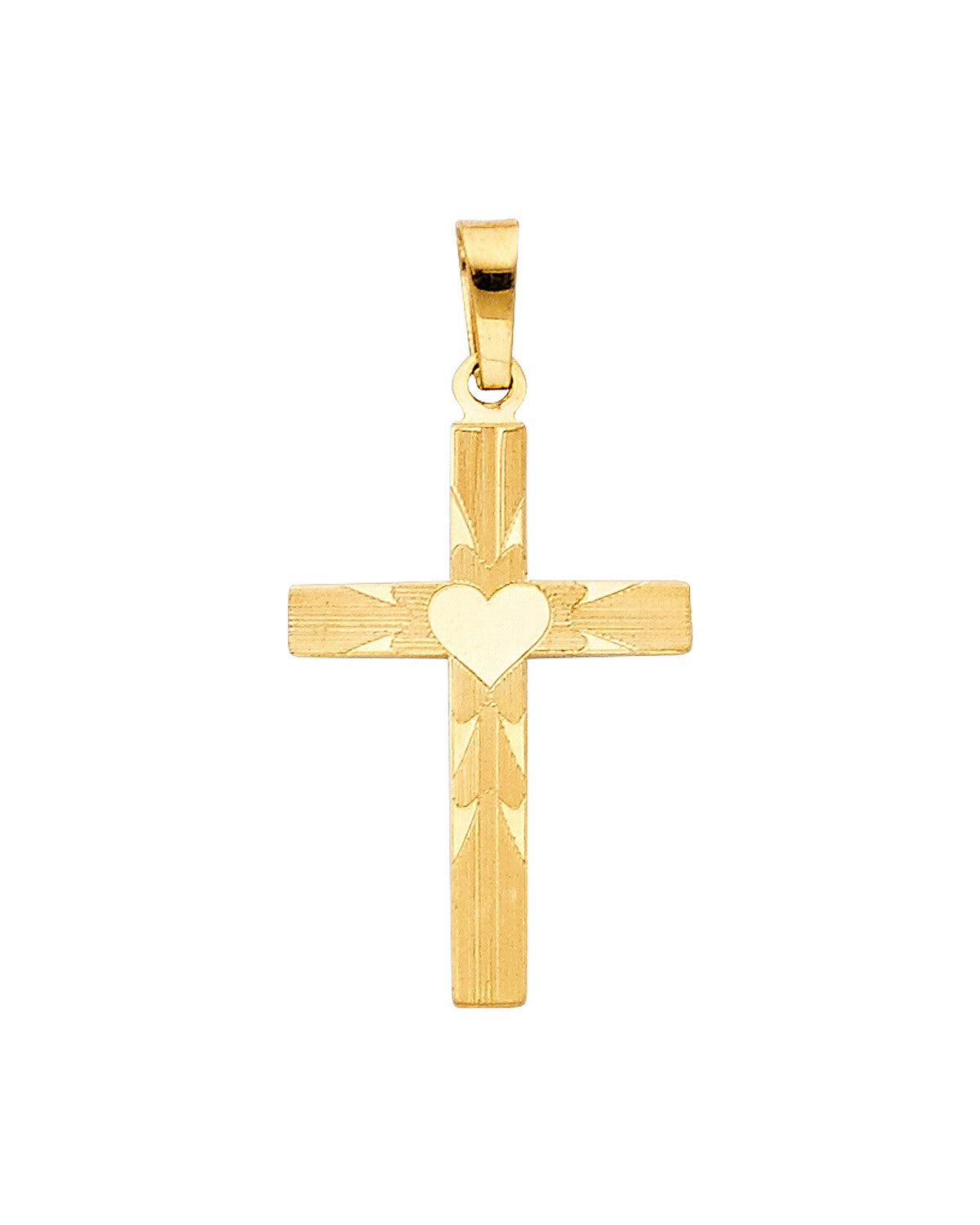 14K Yellow Gold Cross Pendant (PT-0896)
