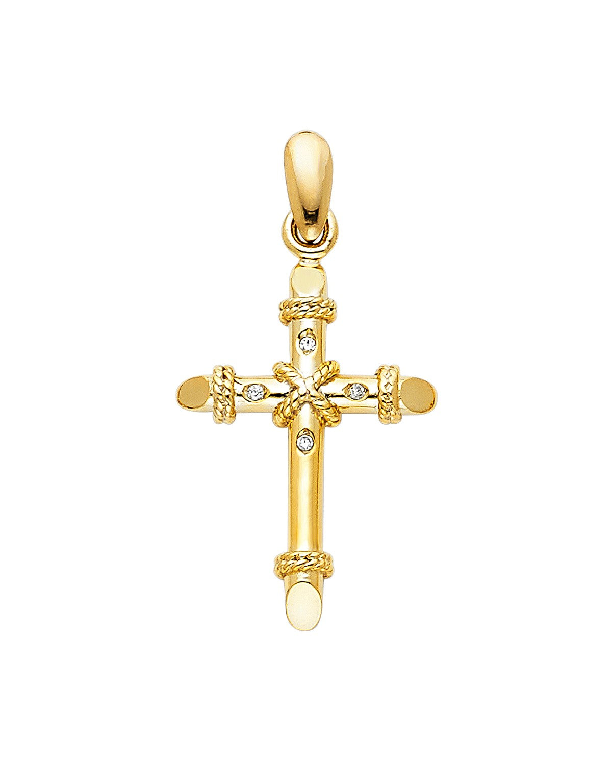 14K Yellow Gold Cross Pendant (PT-0960)