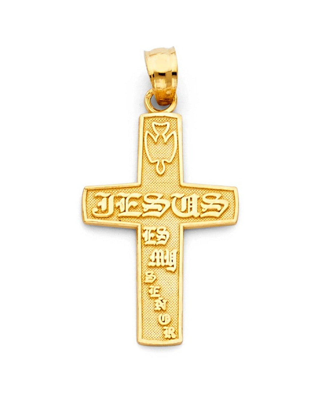 14K Yellow Gold Cross Pendant (PT-1031)