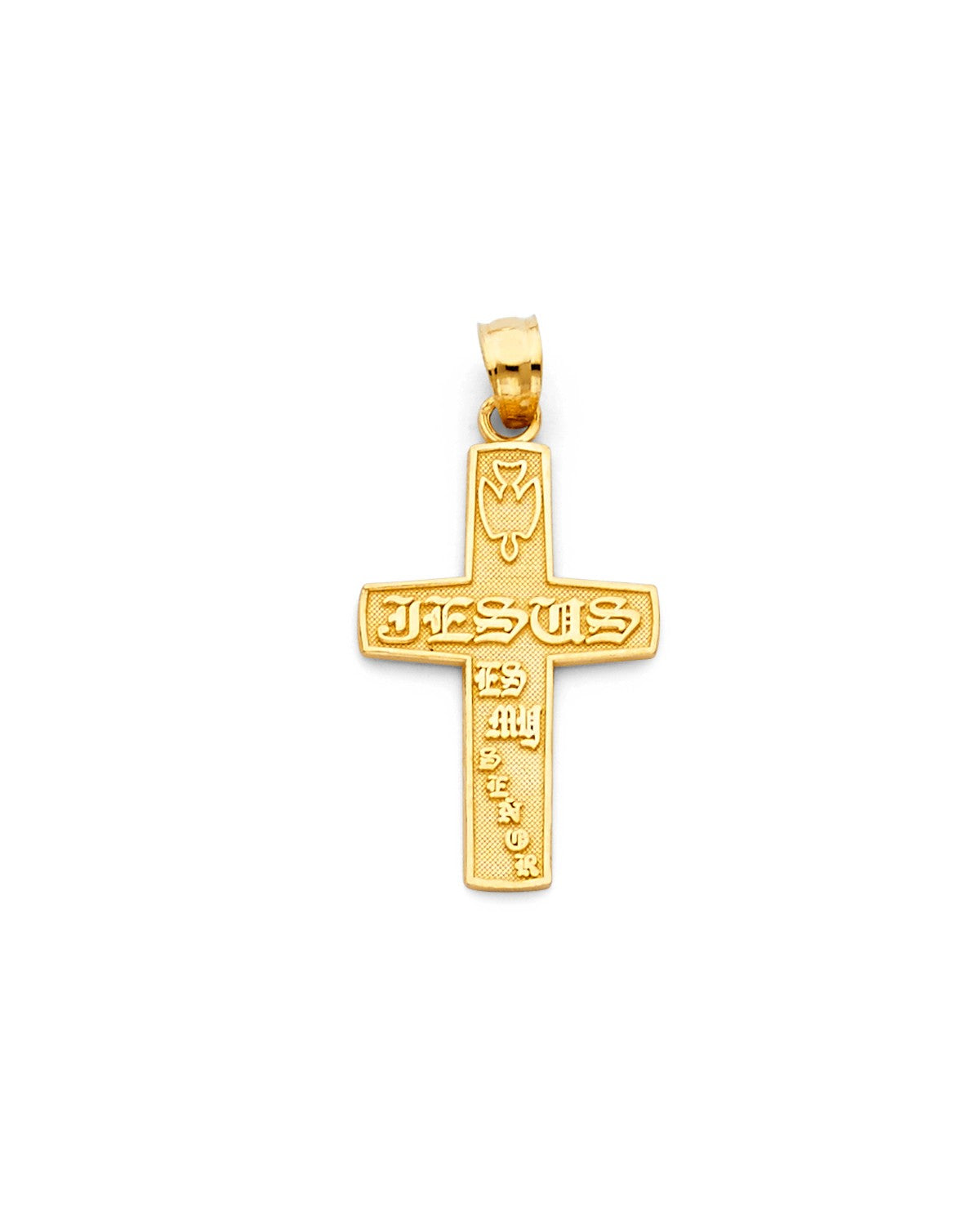 14K Yellow Gold Cross Pendant (PT-1031)