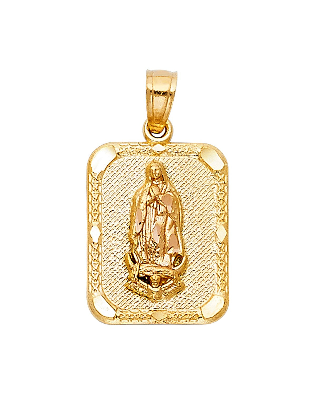 14K Yellow Gold Our Lady of Guadalupe Pendant (PT-1122)