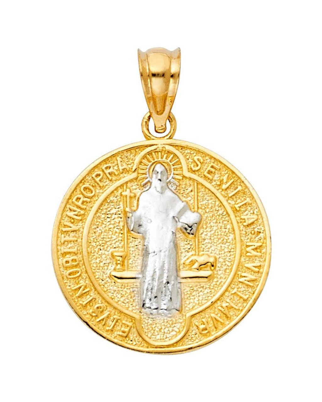14K Two-Tone Gold 2T San Benito Pendant (PT-1155)