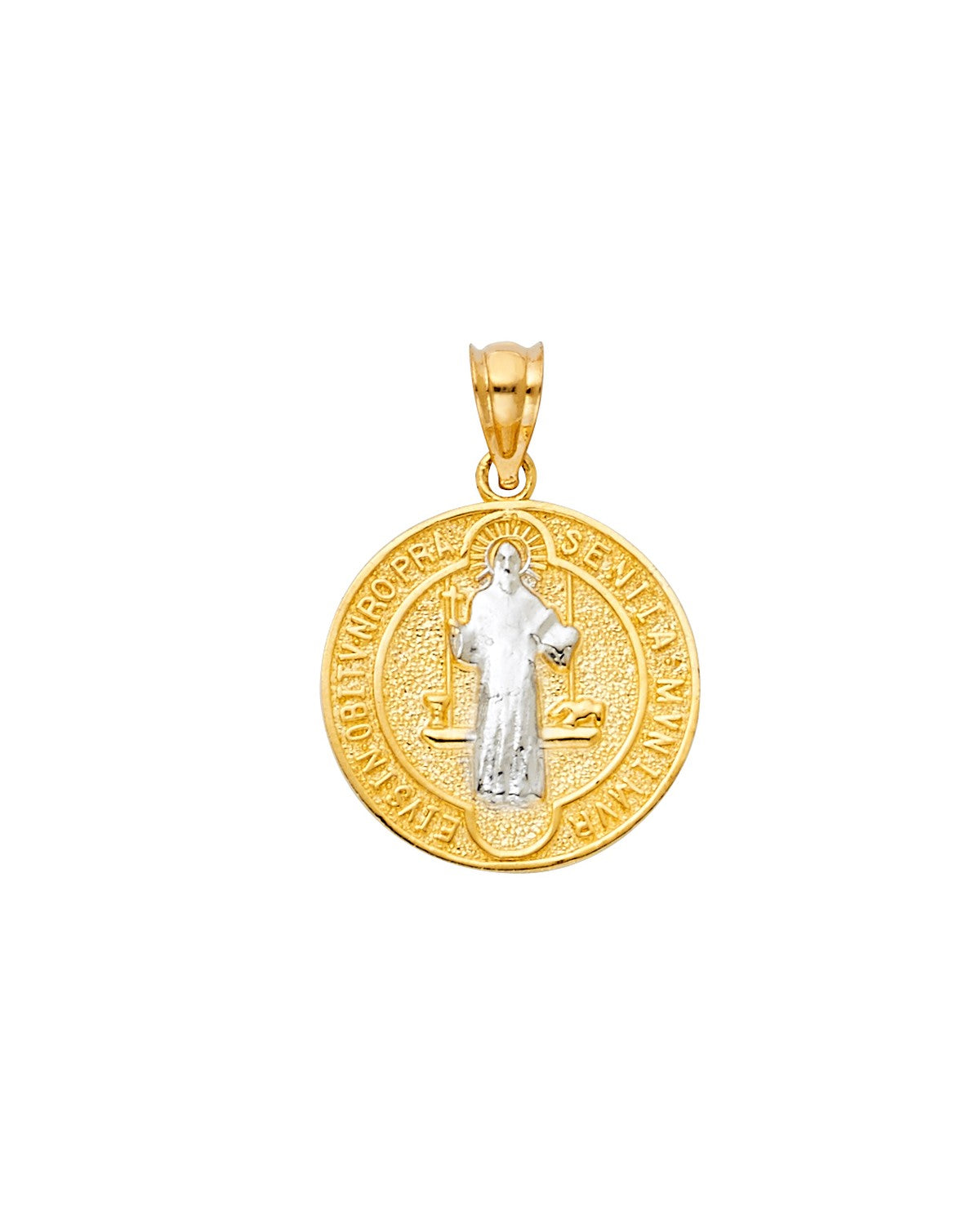 14K Two-Tone Gold 2T San Benito Pendant (PT-1155)