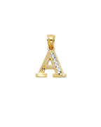 14K Yellow Gold 2T Initial Pendant (PT-2056)