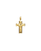 14K Yellow Gold Crucifix Cross Pendant (PT-2202)