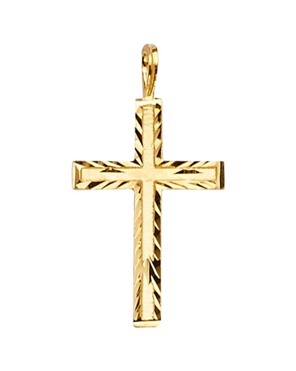 14K Yellow Gold Cross Pendant (PT-2225)