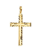 14K Yellow Gold Cross Pendant (PT-2225)