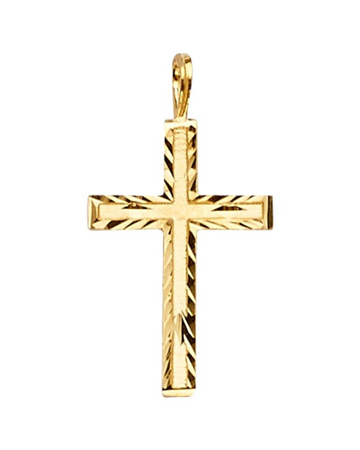 14K Yellow Gold Cross Pendant (PT-2225)