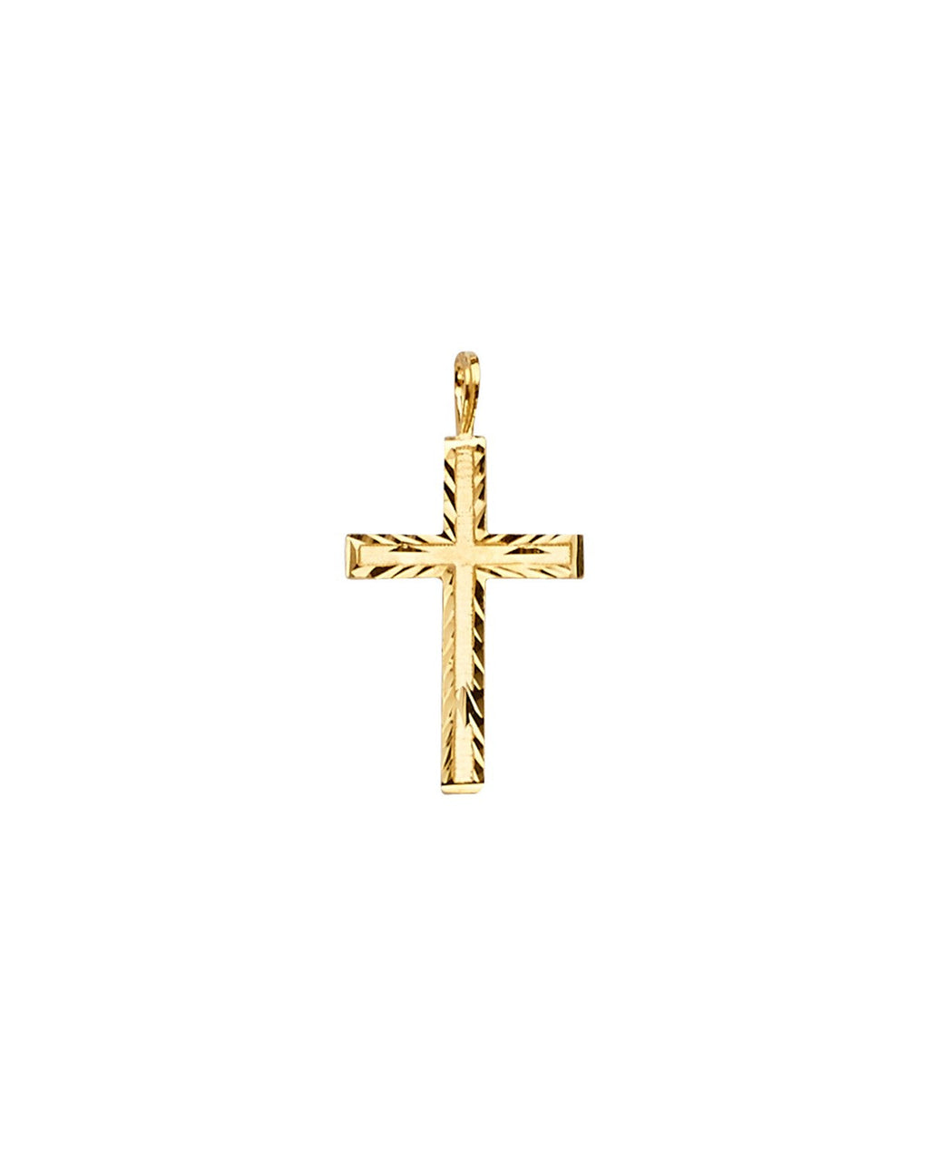 14K Yellow Gold Cross Pendant (PT-2225)