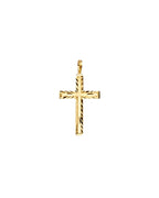 14K Yellow Gold Cross Pendant (PT-2225)