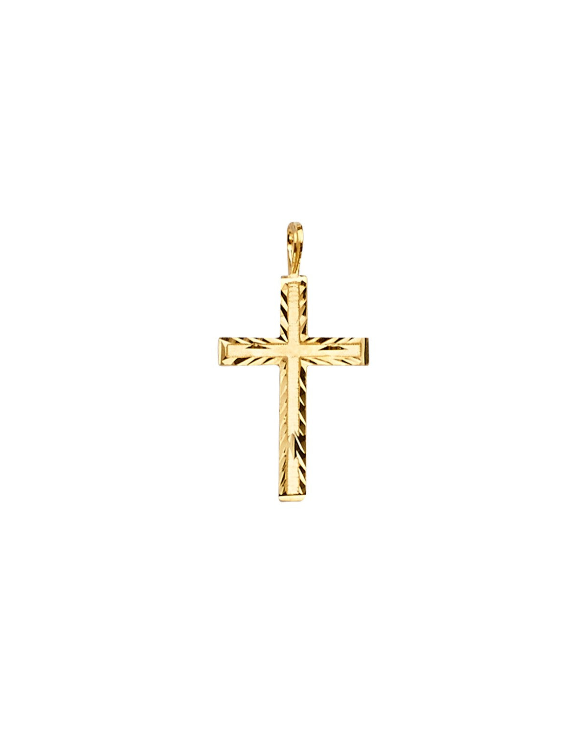 14K Yellow Gold Cross Pendant (PT-2225)