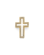 14K Yellow Gold Open Cross Pendant (PT-2606)