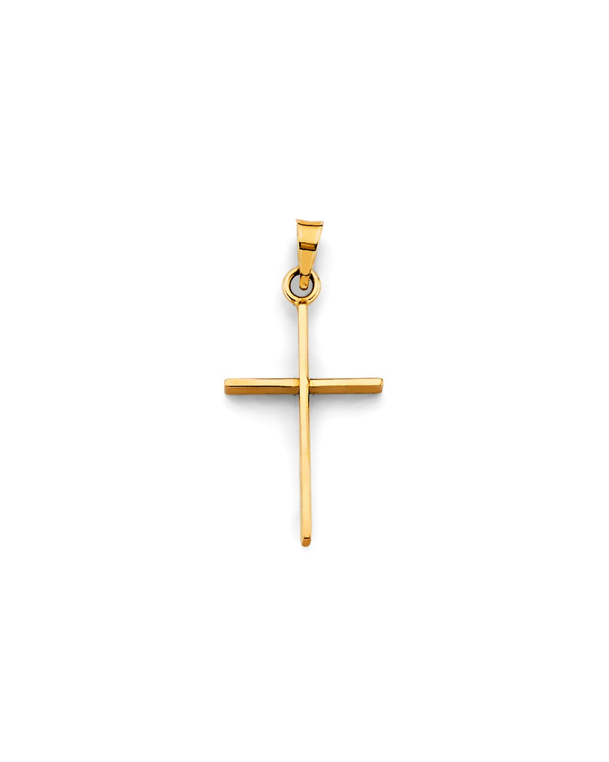 14K Yellow Gold Cross Pendant (PT-2740)