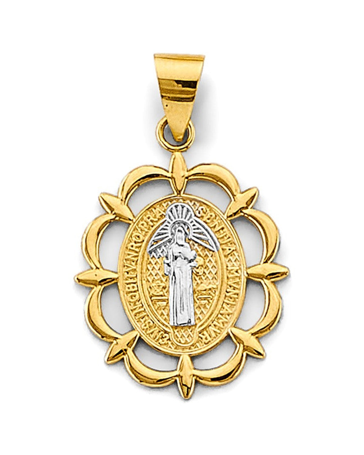 14K Two-Tone Gold 2T San Benito Pendant (PT-2875)