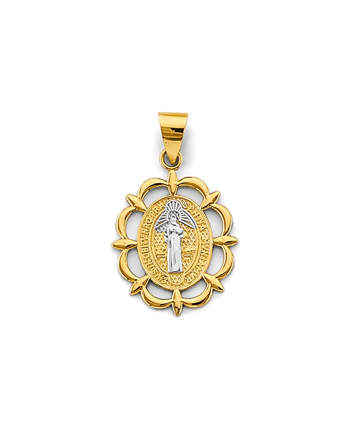14K Two-Tone Gold 2T San Benito Pendant (PT-2875)