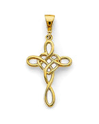 14K Yellow Gold Cross Pendant (PT-2965)