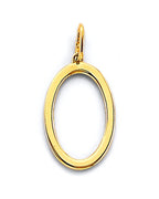 14K Yellow Gold Number Pendant (PT-3249)