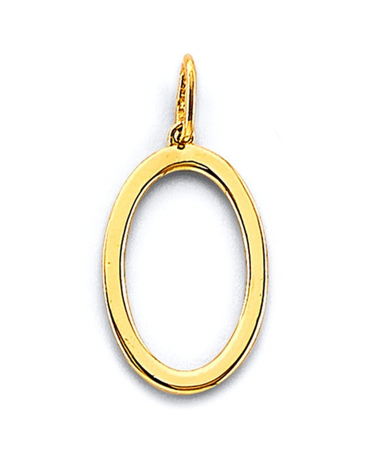 14K Yellow Gold Number Pendant (PT-3249)