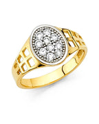 14K Yellow Gold Baby CZ Ring (RG-0477)