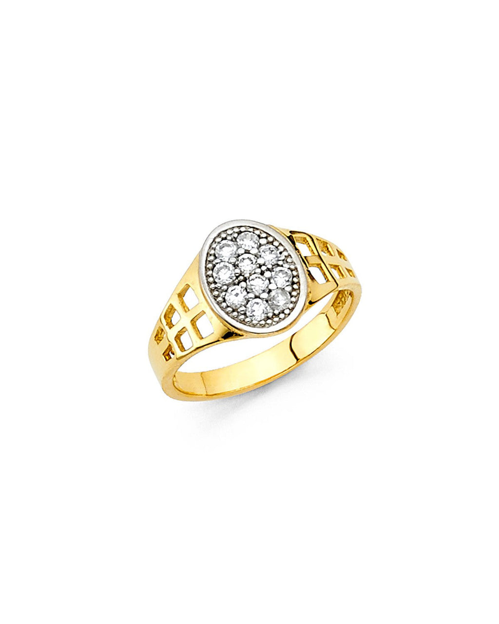 14K Yellow Gold Baby CZ Ring (RG-0477)