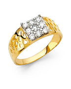 14K Yellow Gold Baby CZ Ring (RG-0482)