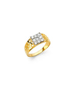 14K Yellow Gold Baby CZ Ring (RG-0482)