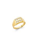 14K Yellow Gold Baby CZ Ring (RG-0485)