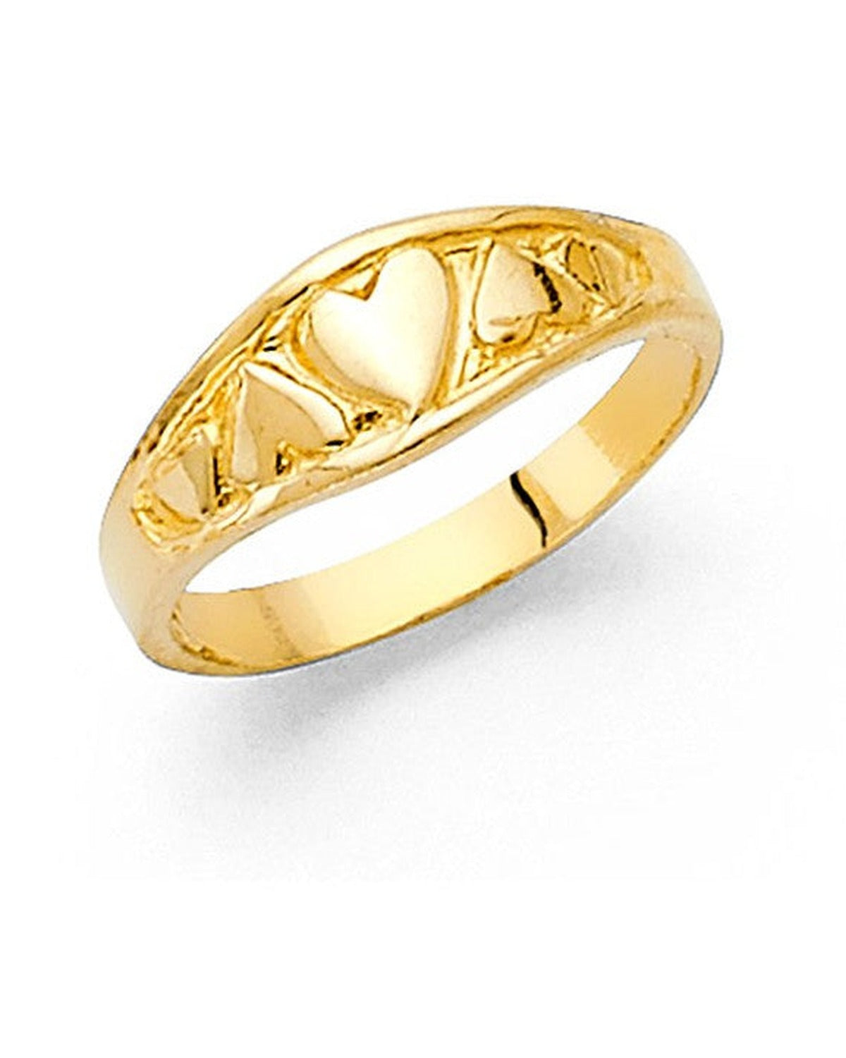 14K Yellow Gold Baby CZ Ring (RG-0489)