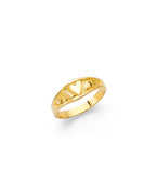 14K Yellow Gold Baby CZ Ring (RG-0489)