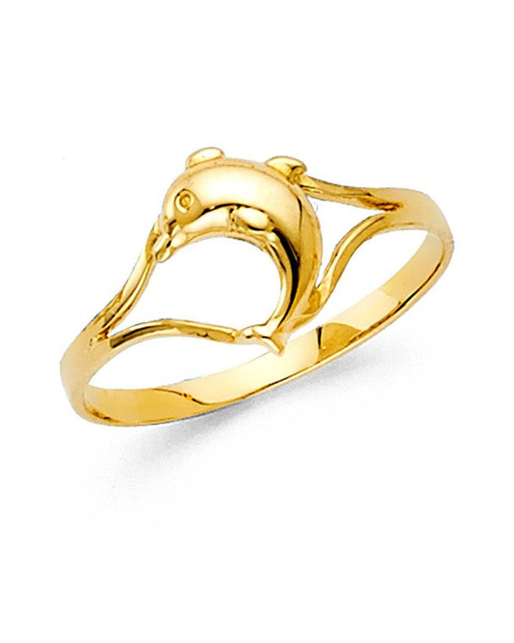 14K Yellow Gold Baby CZ Ring (RG-0492)