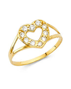 14K Yellow Gold Baby CZ Ring (RG-0518)