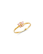 14K Yellow Gold Baby CZ Ring (RG-0543)